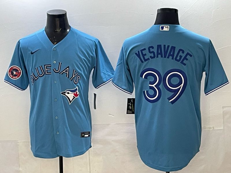 Men 2025 Toronto Blue Jays #39 Yeaavage Light Blue Game Nike MLB Jersey style 04->toronto blue jays->MLB Jersey